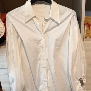 Brunello Cucinelli Classic Cream Button Down Shirt